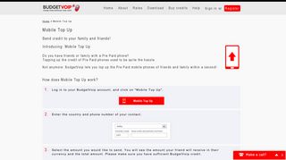 
                            4. Mobile Top Up - BudgetVoip | Mega cheap, mega good quality
