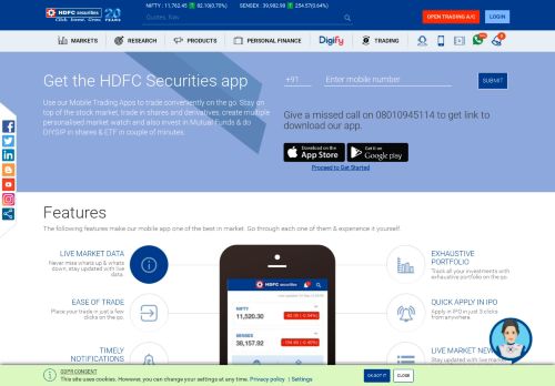 
                            12. Mobile Trading - Mobile Trading Apps for Share ... - HDFC securities