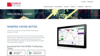 
                            9. Mobile Trading - Zurich Prime™ | Leader In Online Trading