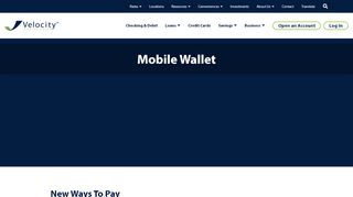 
                            13. Mobile Wallet | Velocity Credit Union