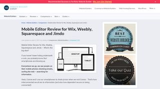
                            10. Mobile Website Builder Review for Wix, Weebly, Squarespace & Jimdo