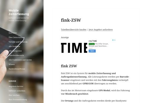 
                            6. Mobile Zeiterfassung: fink-ZSW
