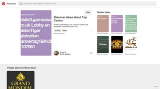 
                            3. mobile3.gameassists.co.uk Lobby en GoldenTiger registration - Pinterest