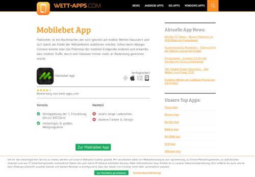 
                            7. Mobilebet App - mobile Download Android apk & iPhone - Wett Apps