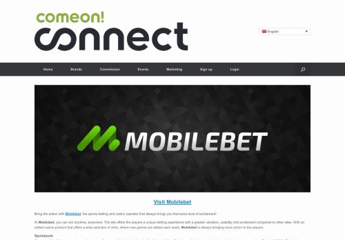 
                            13. Mobilebet | Comeon Connect Affiliate Program | Sports Betting and ...