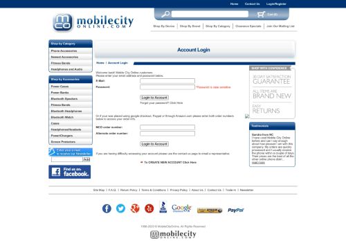 
                            2. MobileCityOnline.com online store.