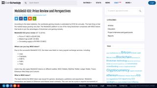 
                            9. MobileGO ICO: Price Review and Perspectives | Coinschedule