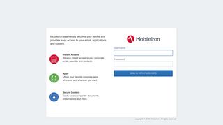 
                            10. MobileIron User Portal: Sign In