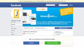 
                            8. mobileJob.com - Startseite | Facebook