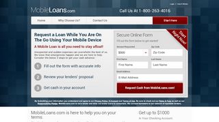 
                            9. MobileLoans.com - Get Fast Cash