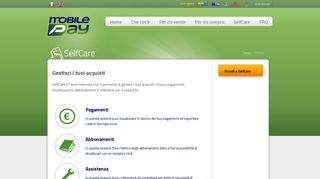 
                            1. MobilePay - SelfCare - Area personale