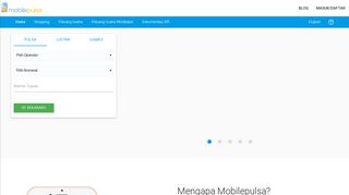 
                            10. Mobilepulsa: Isi Pulsa Online