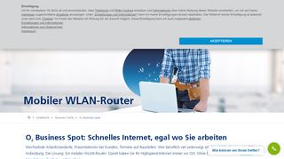 
                            2. Mobiler WLAN-Router: o2 Business Spot mit LTE Datentarif