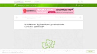 
                            8. MobileRomeo: Apple entfernt App der schwulen GayRomeo ...