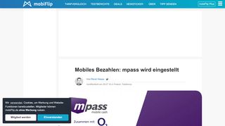 
                            7. Mobiles Bezahlen: mpass wird eingestellt - mobiFlip