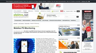 
                            12. Mobiles PV-Monitoring - elektro.net