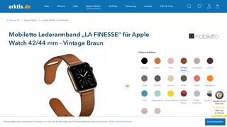 
                            10. Mobiletto Armband „LA FINESSE“ für Apple Watch 42/44 mm - Vintage ...
