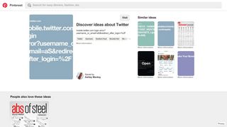 
                            12. mobile.twitter.com login error?username_or_email ... - Pinterest