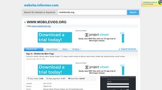 
                            2. mobilevids.org at WI. Sign In - Mobilevids Main Page