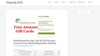 
                            5. MobileXpression App: Get Rs 300 Amazon Voucher Every Month ...