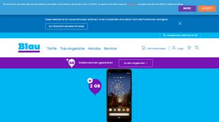 
                            11. Mobilfunkanbieter: günstige Top-Tarife von blau.de