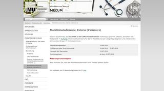 
                            1. Mobilitätsstudierende, Externe (Variante 2) - MeCuM - LMU München