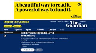 
                            8. Mobility charity founder David Constantine on his ... - The Guardian