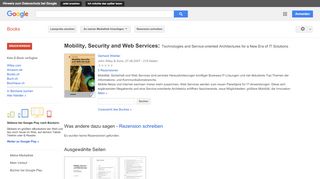 
                            8. Mobility, Security and Web Services: Technologies and ...