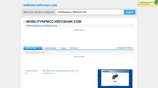 
                            4. mobilityrpmcc.hdfcbank.com at Website Informer. Visit Mobilityrpmcc ...
