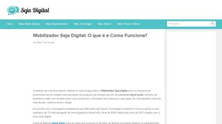 
                            8. → Mobilizador Seja Digital: O que é e Como Funciona?