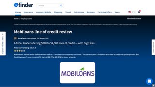 
                            3. Mobiloans line of credit review February 2019 | finder.com