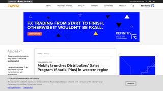 
                            10. Mobily launches Distributors' Sales Program (Shariki Plus) ...