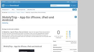 
                            1. MobilyTrip - App für iPhone, iPad und Android | heise Download