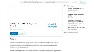 
                            3. MobiPact (Smart Mobile Payments Pvt Ltd) | LinkedIn