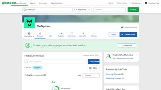 
                            9. Mobipium Reviews | Glassdoor