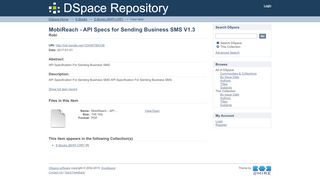 
                            6. MobiReach - API Specs for Sending Business SMS V1.3 - CRP Library