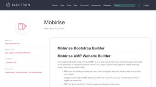 
                            9. Mobirise | Apps | Electron