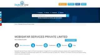 
                            2. MOBISAFAR SERVICES PRIVATE LIMITED - Company, directors and ...