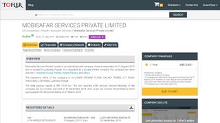 
                            8. Mobisafar Services Private Limited - Financial Reports, Balance ...