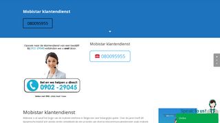 
                            12. Mobistar klantendienst【0902-29045】Nummerinformatie dienst België