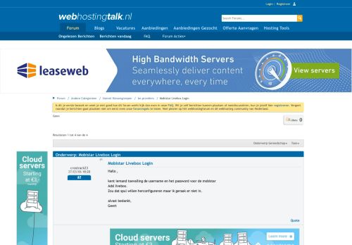 
                            11. Mobistar Livebox Login - webhostingtalk.nl