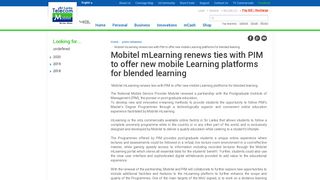 
                            4. Mobitel mLearning renews ties with PIM to offer new mobile Learning ...