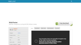
                            5. MobiTexter (APK) - Free Download - FilePlanet