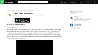 
                            11. MobiTexter for Android - Free download and software reviews - CNET ...