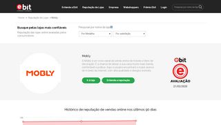 
                            9. Mobly - Avaliação por consumidores - Ebit