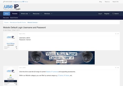 
                            3. Mobotix Default Login Username and Password | IP CCTV Forum for IP ...
