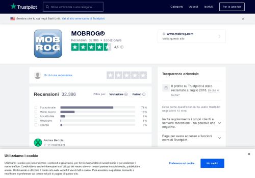 
                            5. MOBROG® | Leggi le recensioni dei servizi di www.mobrog.com