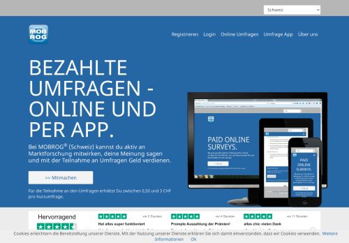 
                            3. MOBROG ® Umfragen Schweiz | Mit Onlineumfragen und Umfrage ...