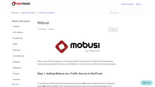 
                            11. Mobusi Integration – RedTrack