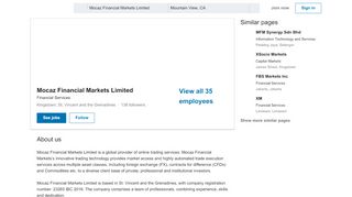 
                            9. Mocaz Financial Markets Limited | LinkedIn